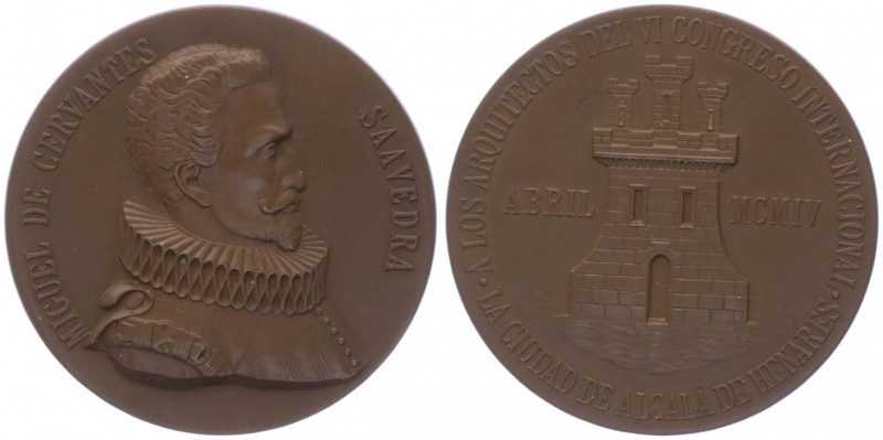 Bronzemedaille, 1904
Spanien. auf den VI. internationalen Architektenwettbewerb....