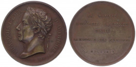 Franz I. 1806 -1835
Bronzemedaille, 1814. auf seinen Besuch in der Pariser Münze.
Wien
34,14g
Julius 3016
vz