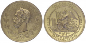 Franz Joseph I. 1848 - 1916
Bronzemedaille, 1876. vergoldet, zum 70sten Geburtstag von Anastasius Grüne.
42,70g
vz/stgl