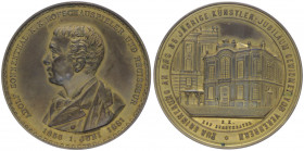 Franz Joseph I. 1848 - 1916
Bronzemedaille, 1881. auf Adolph Ritter von Sonnenthal 1834 - 1909.
Wien
84,82g
vergoldet
vz