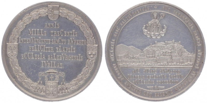 Franz Joseph I. 1848 - 1916
Silbermedaille, 1882. auf das 300jährige Stiftsjub.
...