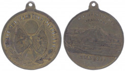 Franz Joseph I. 1848 - 1916
Bronzemedaille, 1889. auf das 3. Österr. Bundesschießen, mit Öse.
Graz
14,45g
ss