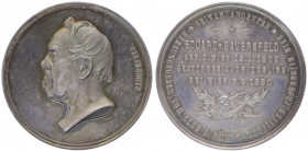 Franz Joseph I. 1848 - 1916
Silbermedaille, 1890. von Jauner auf den Tod des Schriftstellers Eduard von Bauernfeld, gestiftet vom Club der Münz- und M...