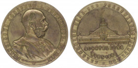 Franz Joseph I. 1848 - 1916
Kupfermedaille, 1890. vergoldet, a.d. Allgemeine Land + Forstwirtschaftliche Ausstellung, Dm 43 mm.
Wien
21,04g
vz
