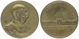 Franz Joseph I. 1848 - 1916
Silbermedaille, 1890. vergoldet, auf die land- unf forstwitschaftliche Ausstellung.
Wien
18,46g
vz