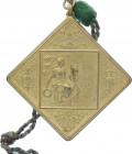 Franz Joseph I. 1848 - 1916
Bronzemedaille, 1902. auf das VI. Deutsche Sängerbundfest in Graz, vergoldet, an Henkel mir Kordell.
Wien
157,54g
vz/stgl