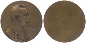 Franz Joseph I. 1848 - 1917
Bronzemedaille, 1903. auf Anton Barthlme, einseitig, Lehrer und Celist.
Wien
60,57g
vz/stgl