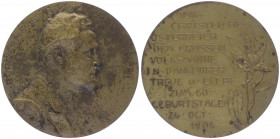Franz Joseph I. 1848 - 1916
Bronzemedaille, 1904. zum 60sten Geburtstag von Karl Lueger.
Wien
67,87g
fleckig
vz
