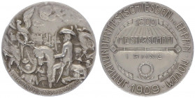 Franz Joseph I. 1848 - 1916
Silbermedaille, 1909. Eppan/Tirol, auf das Jahrhundert-Festschießen in Eppan.
Hall
22,96g
vz