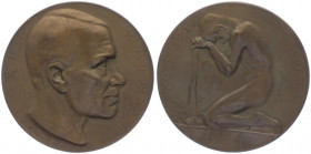 Franz Joseph I. 1848 - 1916
Bronzemedaille, 1910. auf den Tod von Josef Kainz 1858 - 1910.
Wien
103,04g
vz