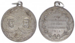 Franz Joseph I. 1848 - 1916
Silbermedaille, 1914. zur Erinnerung an die Kriegsjahre.
4,66g
vz/stgl
