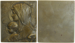 Franz Joseph I. 1848 - 1916
Br - Plakette, o. Jahr. Maria mit Kind, einseitig, von F. Stiasny
Wien
122,00g
vz