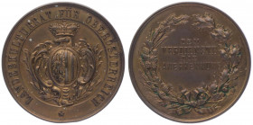 Franz Joseph I. 1848 - 1916
Kupfermedaille, o. Jahr. des Landeskulturrathes im Erzherzogthum Österreich ob der Enns, Dm 39 mm.
Wien
24,32g
stgl