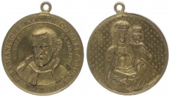 Franz Joseph I. 1848 - 1916
Bronzemedaille, o. Jahr. Märianische Männer Congregation / Wien IX, Dm 34 mm, mit original Öse.
Wien
16,19g
vz