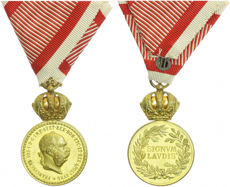 Franz Joseph I. 1848 - 1916
Orden. Militärische Ehrenmedaille "Signum Laudis" , ...