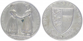Silbermedaille, 1920
auf die Kärntner Volsabstimmung.. 29,22g
vz/stgl