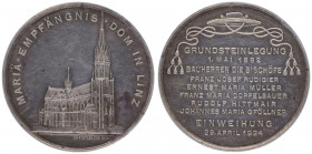 Silbermedaille, 1924
von Zimpel, a.d. Maria Empfägnis Dom in Linz, Dm 39 mm.. Wien
19,42g
vz