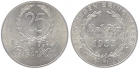 Silbermedaille, 1933
25 Jahre Jubiläum der Del-Ka, Hauptmünzamt Wien, Dm 35 mm.. Wien
16,48g
stgl