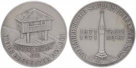 Silbermedaille, 1971
Verein Bregenzer Wälder, Dm 51 mm.. Wien
47,33g
stgl