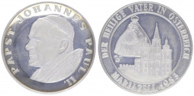 Bronzemedaille, 1983
Mariazell: AG Medaille 1983, auf den Papstbesuch. Salzburg
25,46g
PP