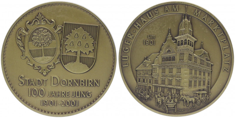 Br - Schraubmedaille, 1995
Dornbirn, mit inliegenden Bildern und Texten.. Wien
7...