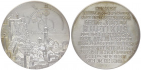 Silbermedaille, o. Jahr
auf Georg J. Rhetikus, Arzt und Mathematiker in Feldirch / Voralberg.. Wien
112,26g
stgl