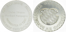 AG Verdienstmedaille 1973, für Stefan Strauss, Bayrischer Webefachverband
Deutschland. stgl