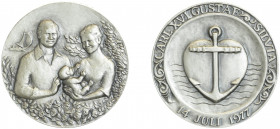 AG Medaille 1977, auf die Geburt von Viktria
Schweden. stgl