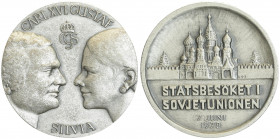 AG Medaille 1978, auf den Besuch in Moskau von Carl XVI
Schweden. stgl