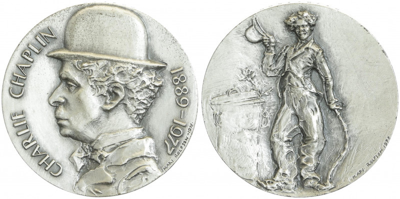 AG Medaille 1977, auf Charlie Chaplin
Schweden. stgl