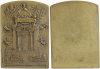 Einseitige Bronzeplakette 1925
Vatikan. vz