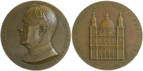 Bronzemedaille, versilbert, auf den Besuch des Papstes in Polen 1978
Vatikan. vz