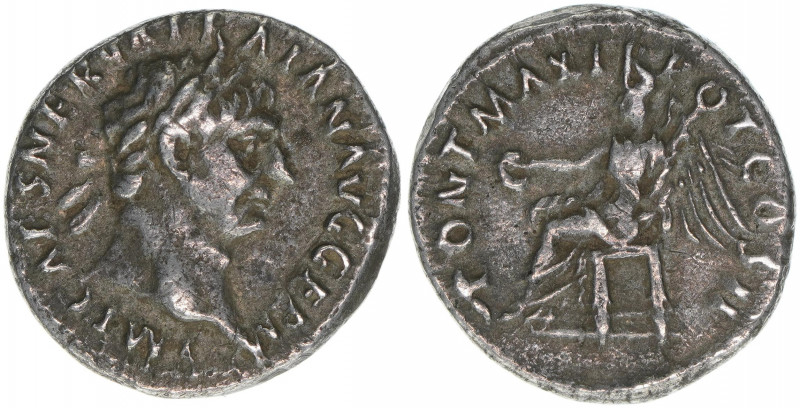 Traianus 98-117
Römisches Reich - Kaiserzeit. Denar. Av. IMP CAES NERVA TRAIAN A...