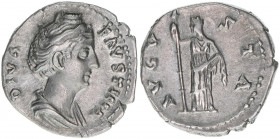 Faustina Maior Gattin des Antoninus Pius +141
Römisches Reich - Kaiserzeit. Denar, 146. Av. Kopf nach rechts DIVA FAVSTINA, Rv. Ceres AVGVSTA
Rom
3,01...