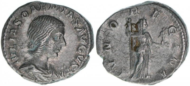 Julia Soaemias +222 Mutter des Elagabalus
Römisches Reich - Kaiserzeit. Denar. A...