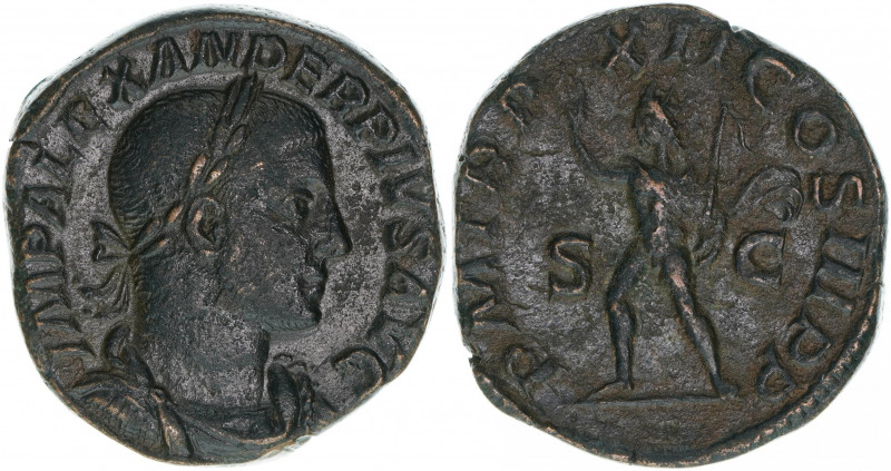 Severus Alexander 222-235
Römisches Reich - Kaiserzeit. Sesterz, 223. Av. Kopf n...