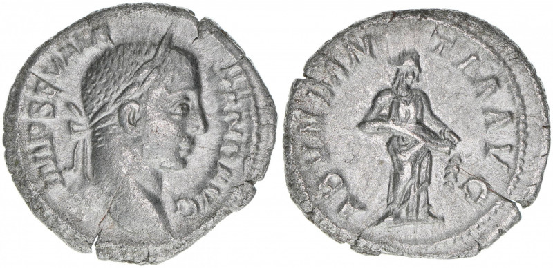 Severus Alexander 222-235
Römisches Reich - Kaiserzeit. Denar. Av. Kopf nach rec...