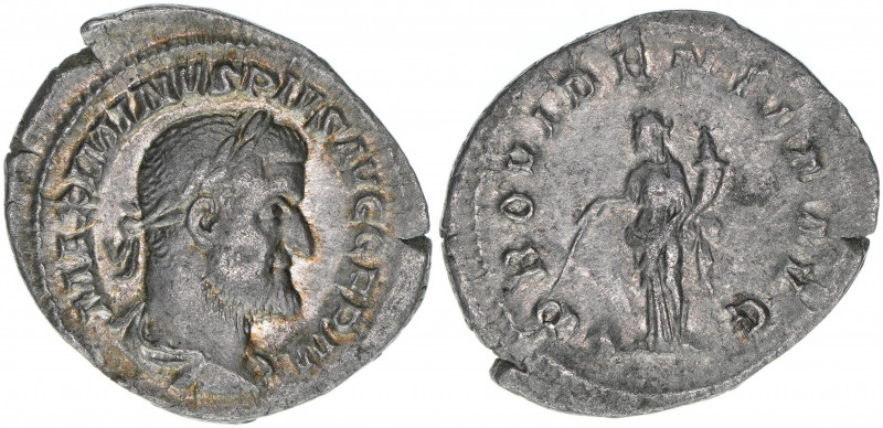 Maximinus I. Thrax 235-238
Römisches Reich - Kaiserzeit. Denar. Av. Kopf nach re...