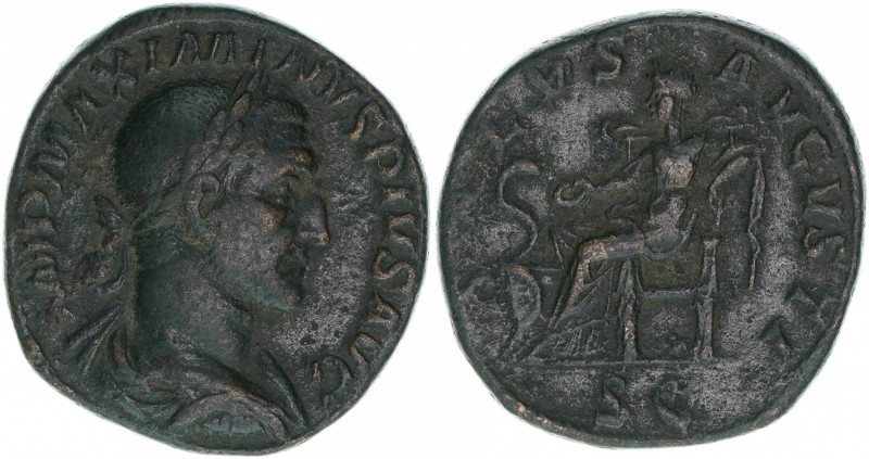 Maximinus I. Thrax 235-238
Römisches Reich - Kaiserzeit. Sesterz, 235. Av. Kopf ...
