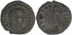 Maximinus Daia 310-313
Römisches Reich - Kaiserzeit. Maiorina. Av. Kopf nach rechts GAL VAL MAXIMINVS NOB CAES Rv. GENIO CAESARIS
8g
Kampmann 128.8
vz...