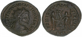 Diocletianus 284-305
Römisches Reich - Kaiserzeit. Antoninian. Av. Kopf nach rechts IMP C C VAL DIOCLETIANVS AVG R. CONCORDIA MILITVM - XXI
3,34g
Kamp...