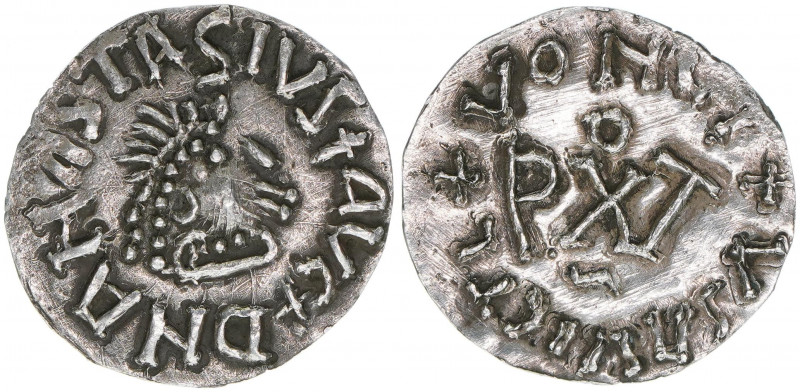 Gepiden im Namen von Anastasius 491-518
Völkerwanderung. 1/4 Siliqua. Av. DN ANA...