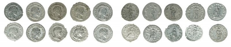 Gordianus III. Pius 238-244
Lots Antike. Lot mit 10 Antoninianen. Rom
meist ss/v...