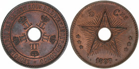 Belgisch-Kongo
Belgien. 5 Centimes, 1888. 10,09g
Khant/Schön 3
ss/vz