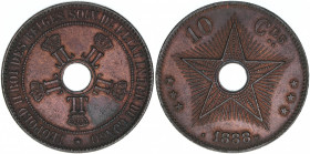 Belgisch-Kongo
Belgien. 10 Centimes, 1888. 20,05g
Khant/Schön 4
ss/vz