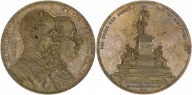 Messingmedaille, 1892
Deutschland. auf die Einweihung des Krupp-Denkmales - 42mm. 36,71g
ss+