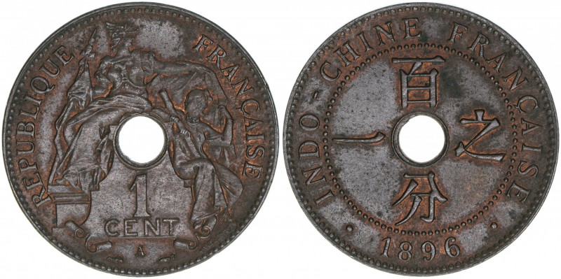 Französisch-Indochina
Frankreich. 1 Centime, 1896 A. 7,65g
KM#8
vz-
