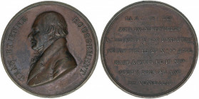 Jean Etienne Houssement 1762-1828
Frankreich. Bronzemedaille, ohne Jahr. Médaille sans poinçon sur la tranche et non signée, médaille peu commune - äu...