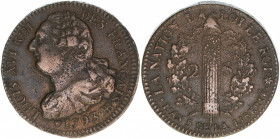 Ludwig XVI.
Frankreich. 2 Sol, 1793 BB. Straßburg
25,92g
Gadoury 24
ss-