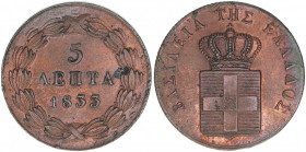 5 Lepta, 1833
Griechenland. 6,33g. Khant/Schön 14
ss